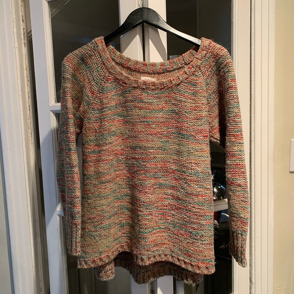 Ba&sh chunky back pleat alpaca sweater.